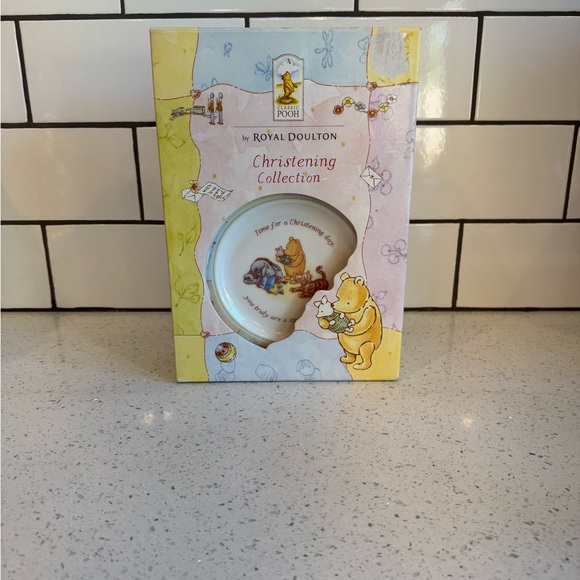 Vintage Royal Doulton Classic Pooh 3-Piece Christening Set – NEW in Box - Picture 1 of 9